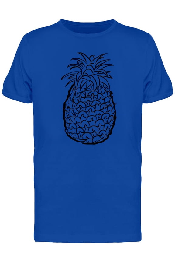 Pineapple Silhouette B&W T-Shirt Men -Image by Shutterstock, Male Medium