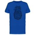 thumbnail image 1 of Pineapple Silhouette B&W T-Shirt Men -Image by Shutterstock, Male XX-Large, 1 of 2