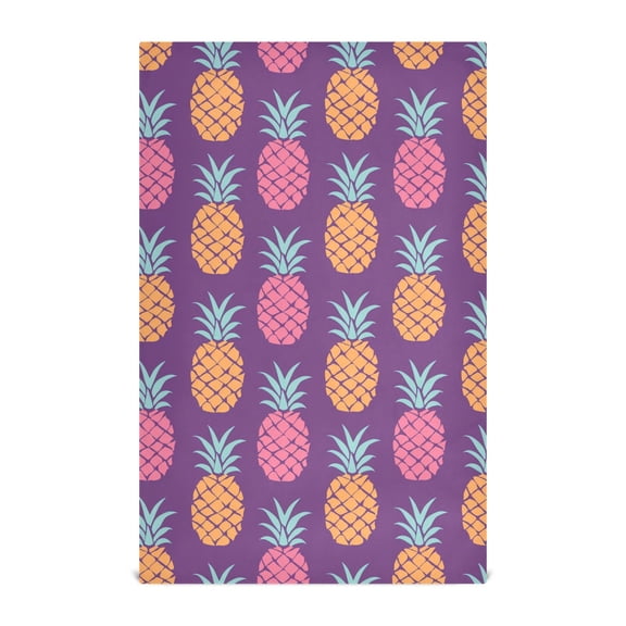 Pineapple Silhouette Kitchen Towels Waffle Weave Decorative Tea Towels Multi Use Dishcloths 28x18in