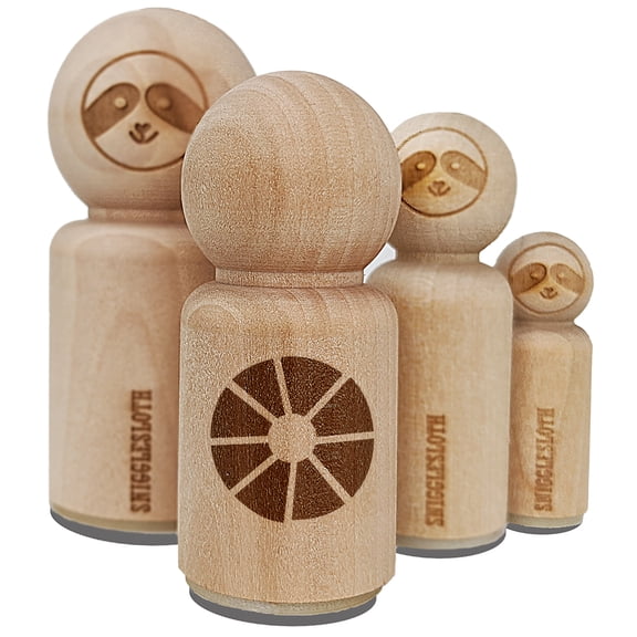 Pineapple Slice Ring Rubber Stamp for Scrapbooking Crafting Stamping - Medium 1 Inch