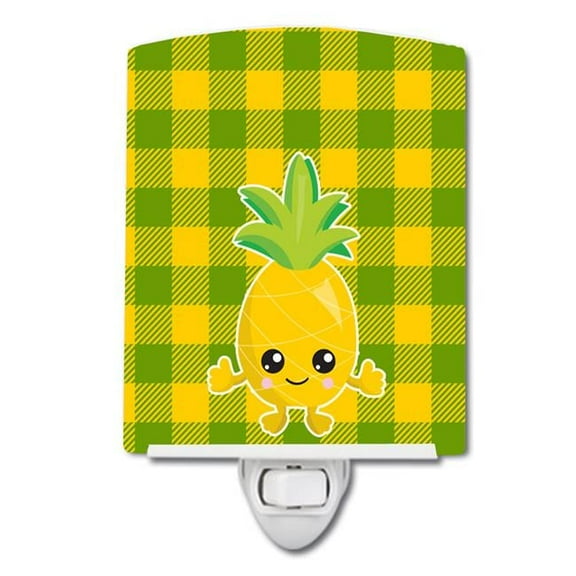 Pineapple Smily Face Ceramic Night Light