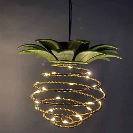 Pineapple Solar Wind Chimes Lights LED Color Changing Hanging Lamp