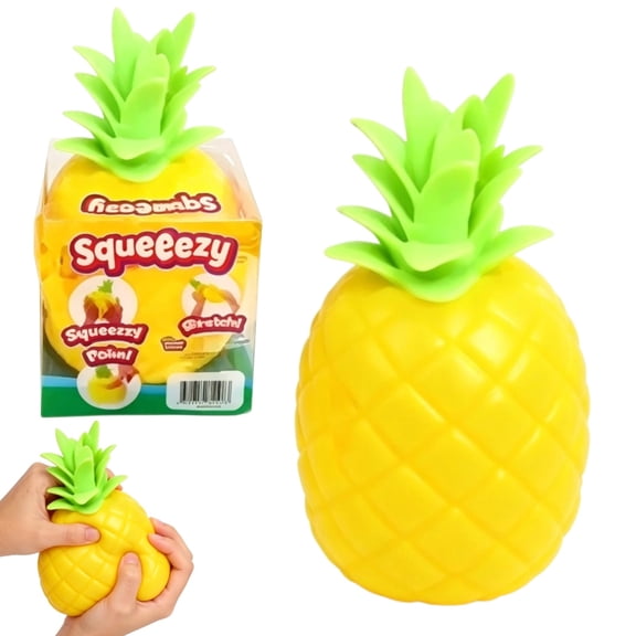 Pineapple Squishy - 7 Inch Ultra-Soft Slow Rising Jumbo Squeezy Pineapple, Stress Relief Toy for Adults, Focus & Relaxation