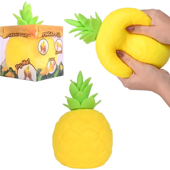 Pineapple Squishy - Realistic Slow Rising Squishy Stress Relief, Cute Fruit Squishy Slow Rising Sensory Fidget for Birthday Gifts