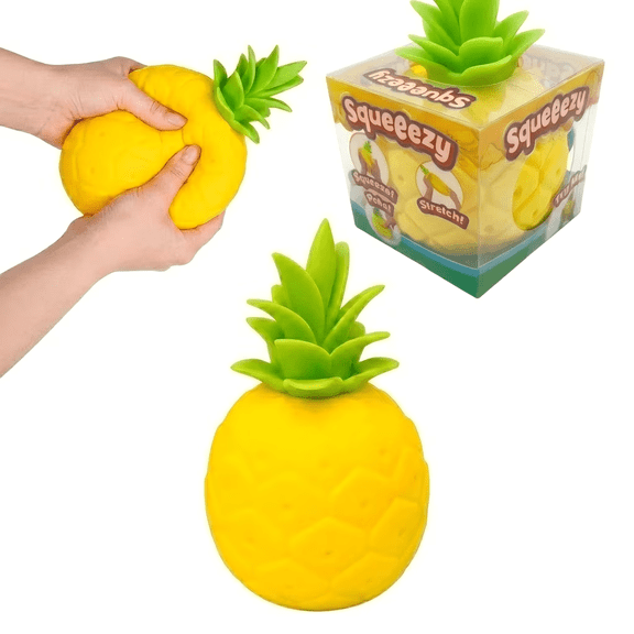 Pineapple Squishy Toys -Squeezy Pineapple Giant Dessert Squishy - Soft Sensory Stress Relief Tools for Teens - Fun Novelty Gift for Holiday