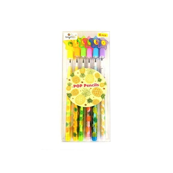 Pineapple Stackable Point Pencils - Set of 6