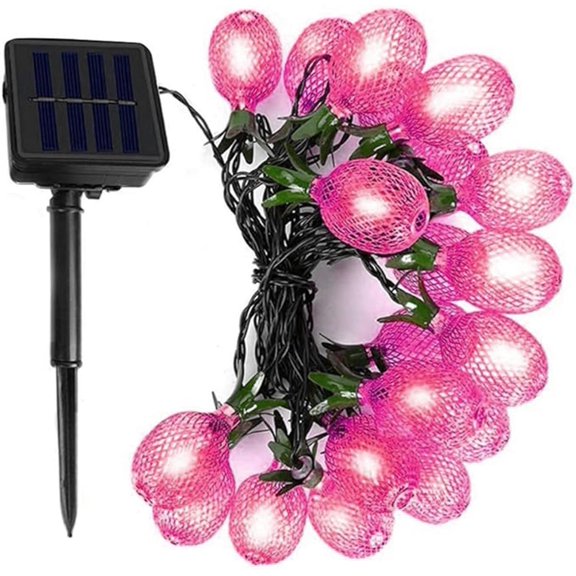 Pineapple String Lights, Solar Metal Pineapple String Fairy Lights Solar Garden String Lights for Party Christmas Birthday Decorations