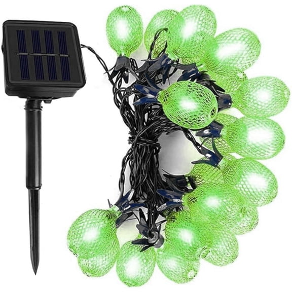 Pineapple String Lights, Solar Metal Pineapple String Fairy Lights Solar Garden String Lights for Party Christmas Birthday Decorations