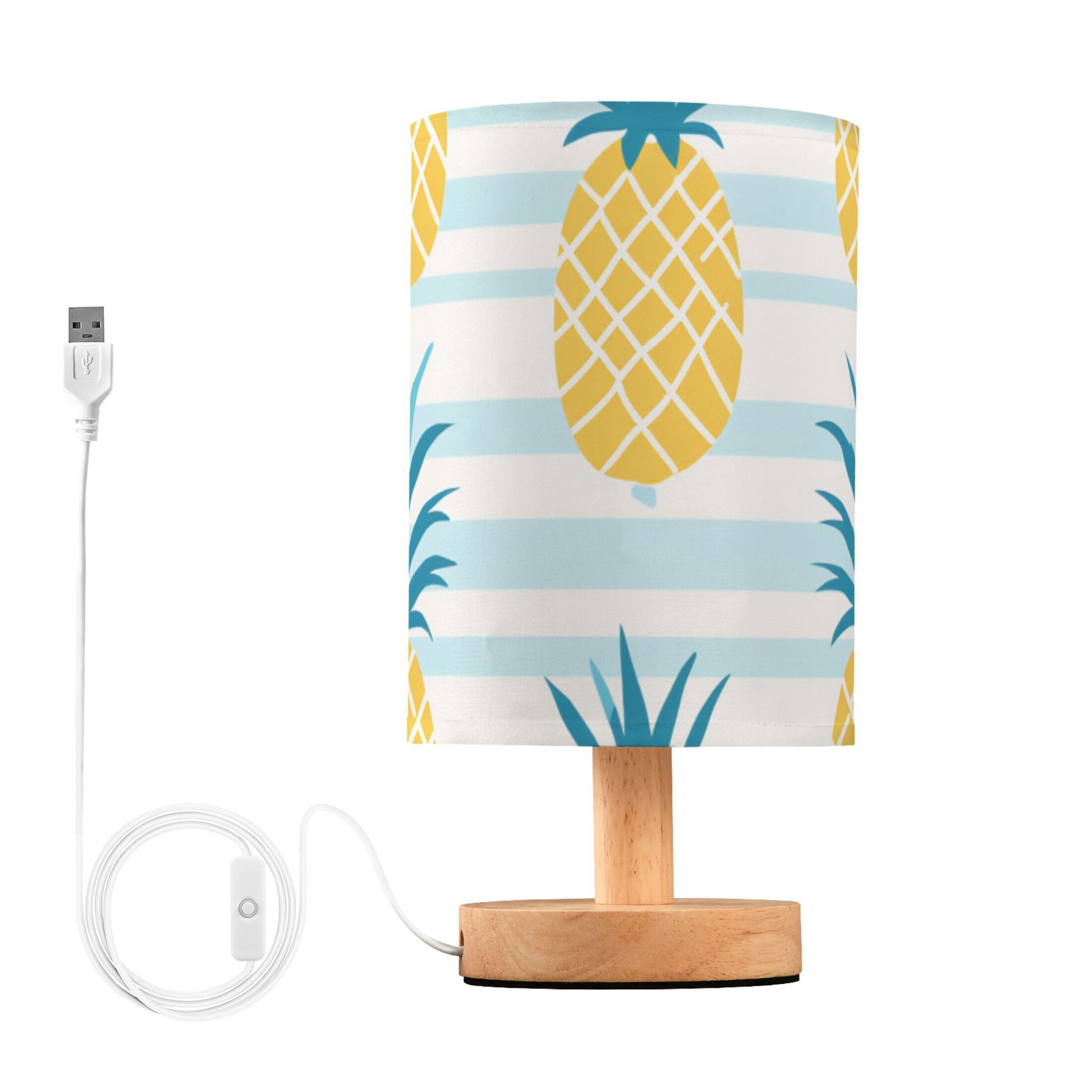 Illuminate your bedside with our charming pineapple table lamp