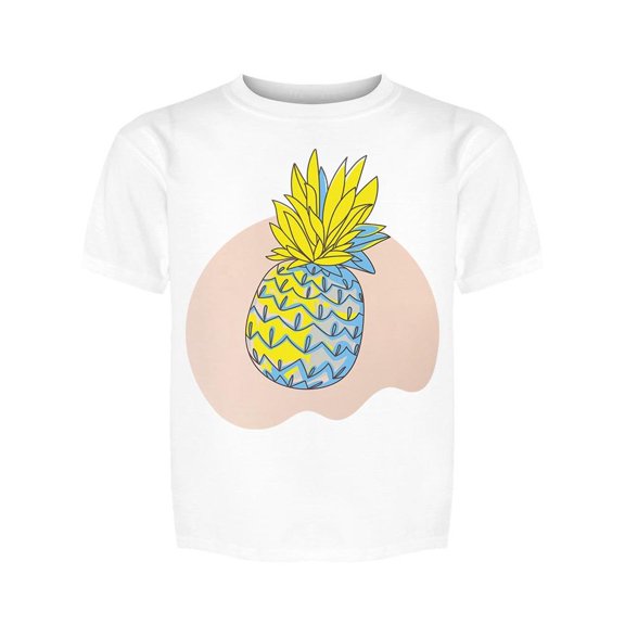 Pineapple Stylized Colored   Tee Girl's -Image by Shutterstock