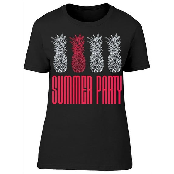 Pineapple Summer Party T-Shirt Women -Image by Shutterstock, Female XX-Large