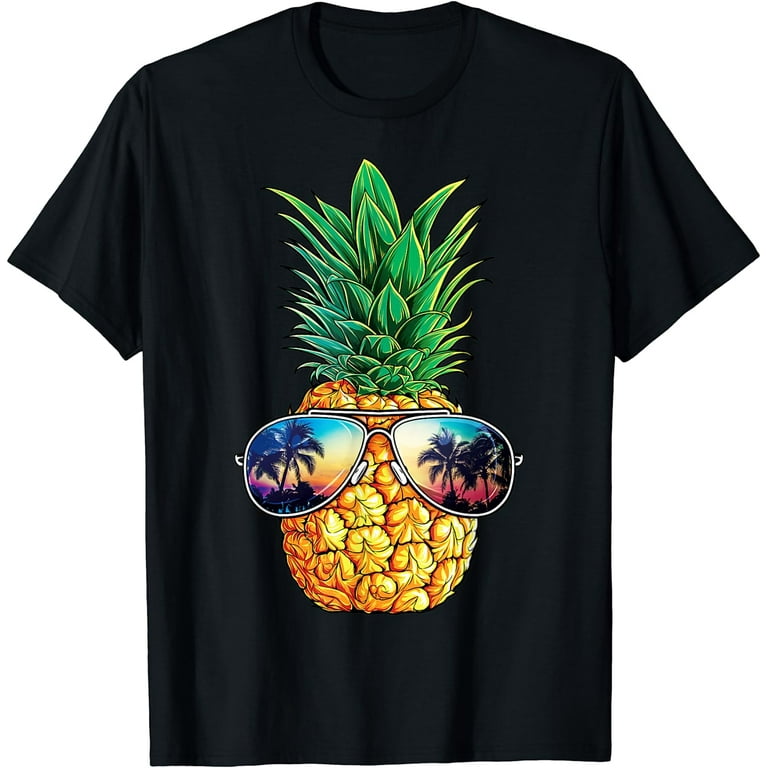 Pineapple Sunglasses T Shirt Aloha Beaches Hawaiian Hawaii Pineapple Sunglasses T Shirt Aloha Beaches Hawaiian Hawaii