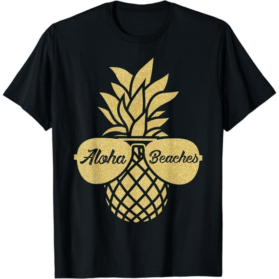 Pineapple Sunglasses T shirt Aloha Beaches Hawaiian Hawaii