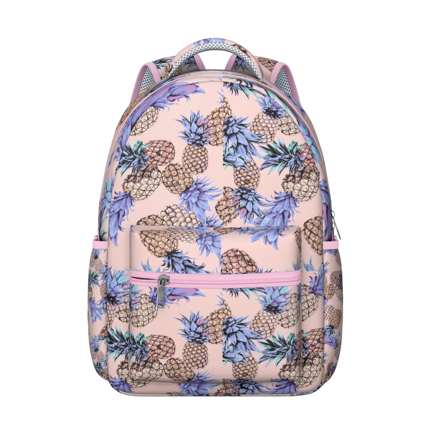 Pineapple Sunshine Design Waterproof Backpack - Comfortable & Supportive Laptop Bag for College
