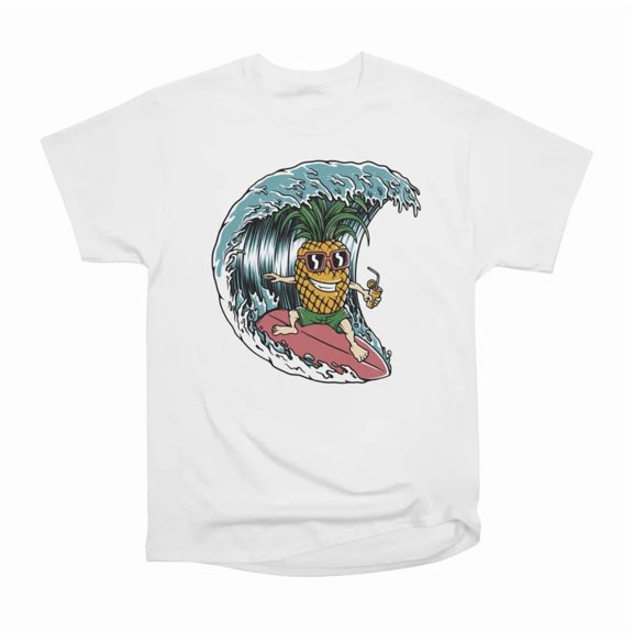 Pineapple Surfer T-Shirt Tee Gift For Him Merch For Her Apparel For Friend