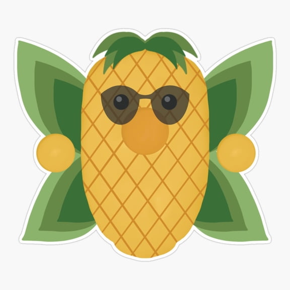 Pineapple Sweet Treat Everyday Decor Art Simple Style Vinyl Sticker
