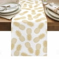 thumbnail image 1 of Pineapple Table Runner - 108 Inch Long, Kitchen Dining Table Runner Dresser Scarves, Yellow Summer Tropical Fruit Minimalist Farmhouse Decor for Coffee Tables Wedding Party Banquet, 1 of 8
