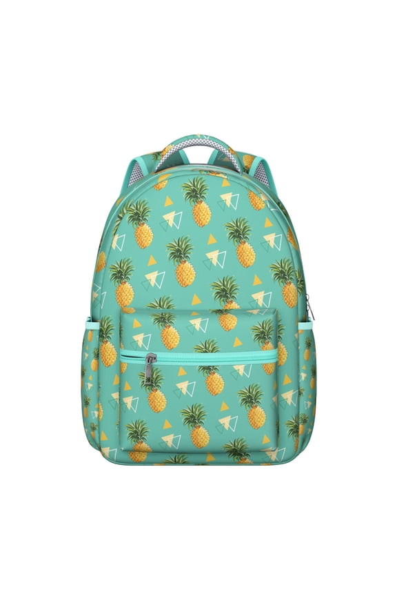 Pineapple Themed Bookbag for College – Spacious & Supportive, Padded Back Panel, Multiple Compartments, Great Gift Idea