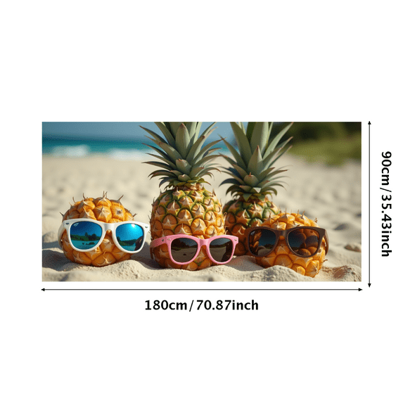 Pineapple Themed Tropical Background Party Banner Backdrop Decorations for Beach Parties Summer Celebrations Poolside Events Vacation Photoshoots