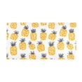 Pineapple Tile Yellow Pattern Bath Mat 39x20 Inch Soft Absorbent Non ...