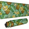thumbnail image 1 of Pineapple Tropical Fruit Computer Mouse Pad 31.5x12 Inch Mint Green Yellow Polyester Rubber Wipeable Desk Mat, Perfect for Home Library Office, Add a Fresh and Fun Vibes to Your Space, 1 of 6