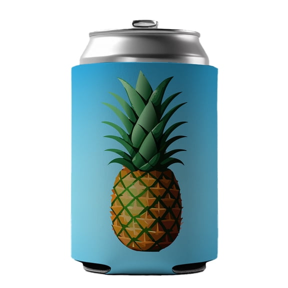 Pineapple Tropical Fruit Drink Beer Soda Insulated Sleeve Holder Can Cooler Hugger