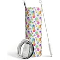 thumbnail image 1 of Pineapple Tumbler Colorful Pineapple Gifts 20oz Pineapple Stainless Steel Insulated Tumbler with Lid and Straw Double Wall Travel Coffee Mug Cups, 1 of 5