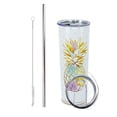 thumbnail image 1 of Pineapple Tumbler, Pineapple Coffee Cup with Straw and Lid, 20 OZ Tropical Travel Tumbler Hawaiian Gifts for Girls Pineapple Gifts for Women, Pineapple Decor Stuff, 1 of 5