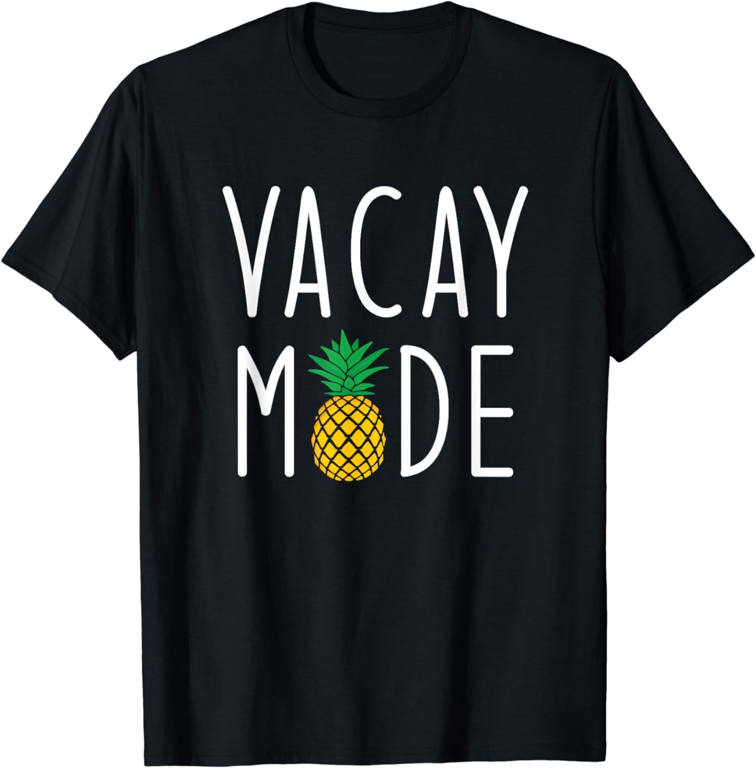 Women's Athletic Crew Neck T-Shirt - Slim Fit - Pineapple Paradise - Island Breeze main image 0