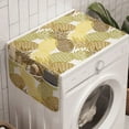 thumbnail image 1 of Pineapple Washing Machine Organizer, Summer Themed Overlapping Curving Exotic Tropical Pineapples with Lines Print, Anti-slip Fabric Top Cover for Washer and Dryer, Multicolor, by Ambesonne, 1 of 1