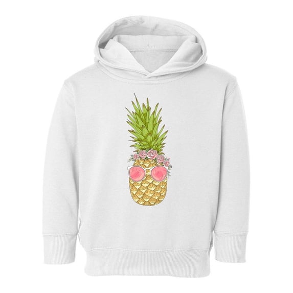 Pineapple With Glasses Hoodie Toddler -Image by Shutterstock, 4 Toddler