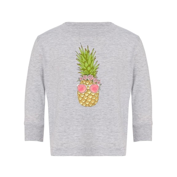 Pineapple With Glasses Long Sleeve Toddler -Image by Shutterstock,  2 Toddler