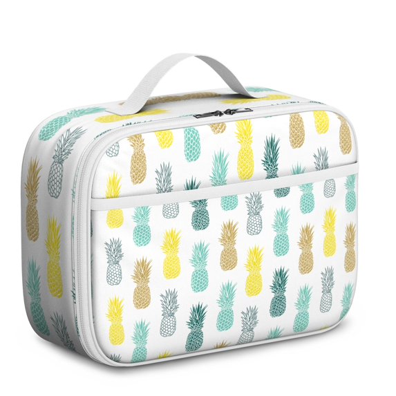 Pineapple and Sunshine Lunch Box - Insulated Durable Lunch Bag with Portable Handle & Spacious Capacity