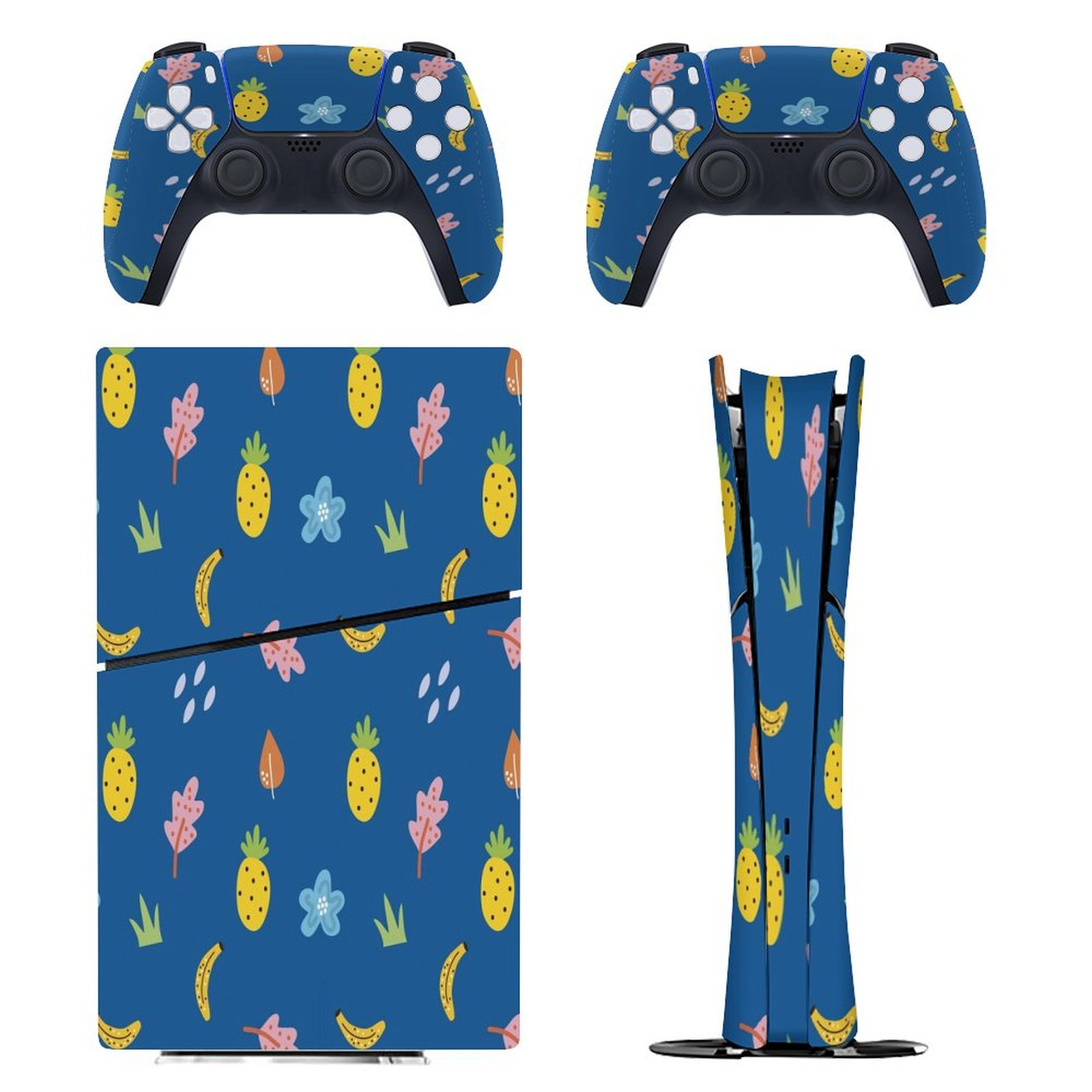 Pineapple，blue PS5/PS5 Slim Digital Disc Skin Sticker For Console And ...