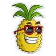 thumbnail image 1 of Pineapple in Sunglasses Funky Tropical Style - 12" Vinyl Sticker Waterproof Decal, 1 of 1