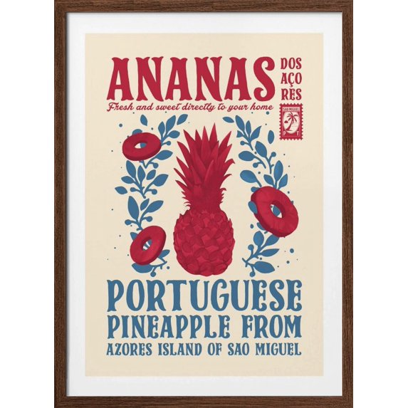 Pineapple kitchen print Framed Art Modern Wall Decor