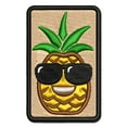 thumbnail image 1 of Pineapple with Sunglasses Applique Multi-Color Embroidered Hook & Loop Patch - 3 Inch Medium, 1 of 5