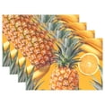 thumbnail image 1 of Pineapples Bananas Oranges 12×18 inch Placemats Heat Resistant Washable Foldable Rectangular Placemats Set Decoration Indoor Outdoor for Kitchen Dining Table 1PC, 1 of 8