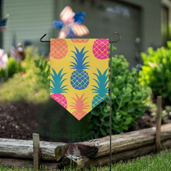 Pineapples Colorful Garden Flag 18" x 12.5" Double Sided Yard Lawn Outdoor Decor Small Yard Flags
