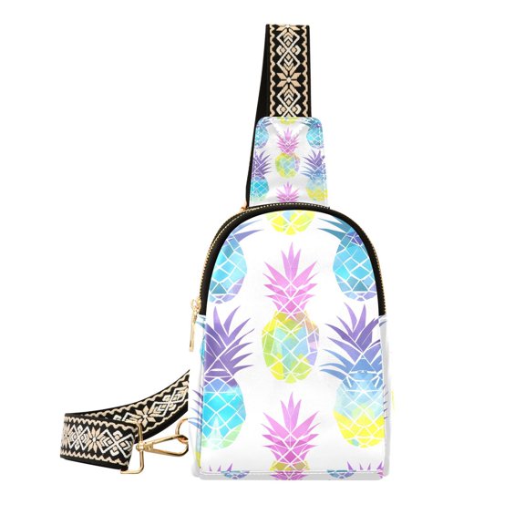 Pineapples Crossbody Bags Fanny Pack Sling Bag for Travel Chest Bag Shoulder Bag for Women Trendy