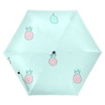 thumbnail image 1 of Pineapples Pattern Folding Umbrella UV50+ Waterproof Sun Protection Auto Open Close Compact Fiberglass Frame, 1 of 8