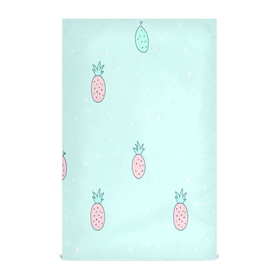 Pineapples Pattern Kitchen Towels Set of 4 Tea Towels for Kitchen Decorative Waffle Dishcloths 28x18in