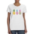 thumbnail image 1 of Pineapples Shaped T-Shirt Women -Smartprints Designs, Female Large, 1 of 4