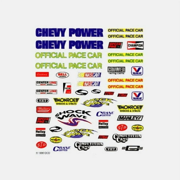 Pinecar 317 Dry Transfer Decals Nascar