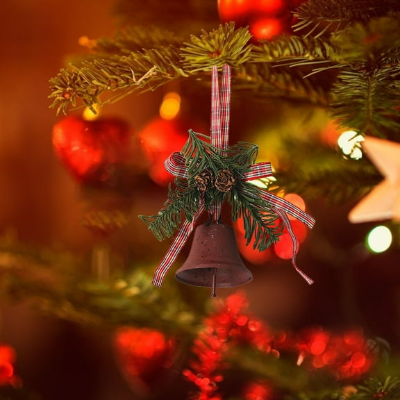 Pinecone Christmas Ornaments - Artificial Fir Cones Hanging Decor Festive Tree Decorations Holiday Home Accent Gift-Ready Seasonal Decor Set(A)