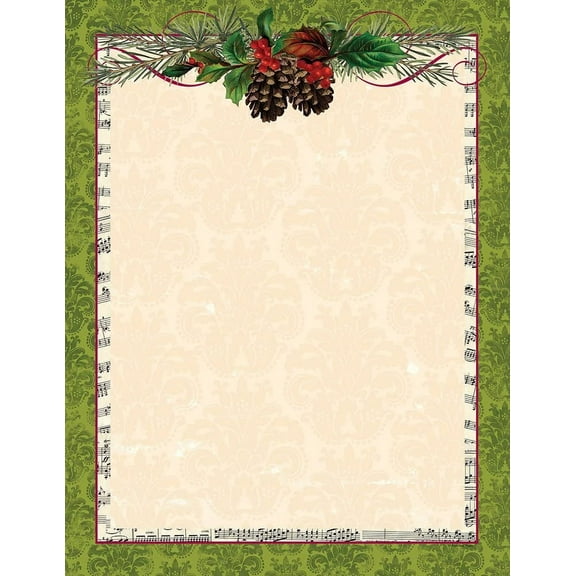 Pinecone Garland Holiday Paper - 80 Sheets