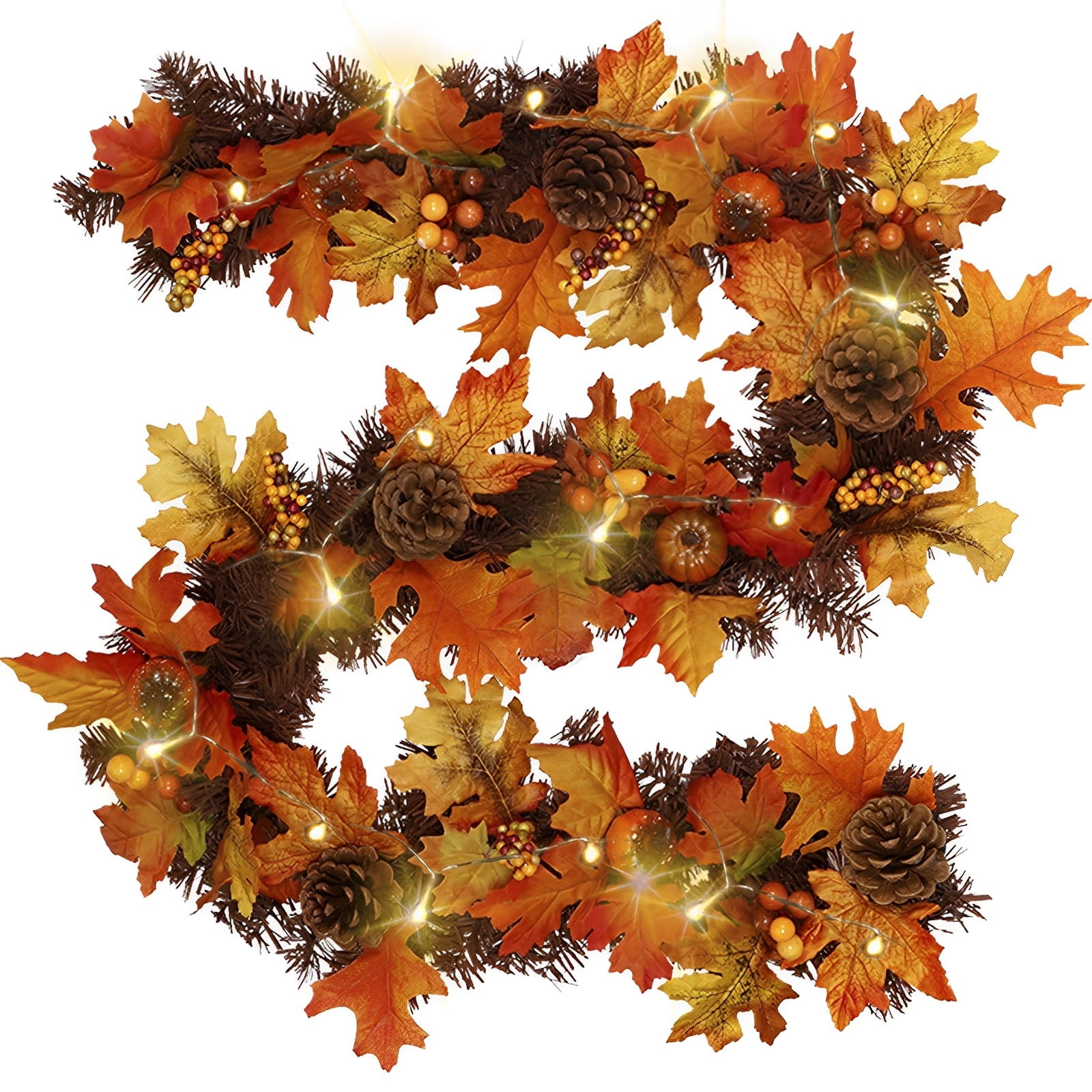 Pinecone Maple String Lights 1.8m/5.9ft Pinecone Maple Garland Lights