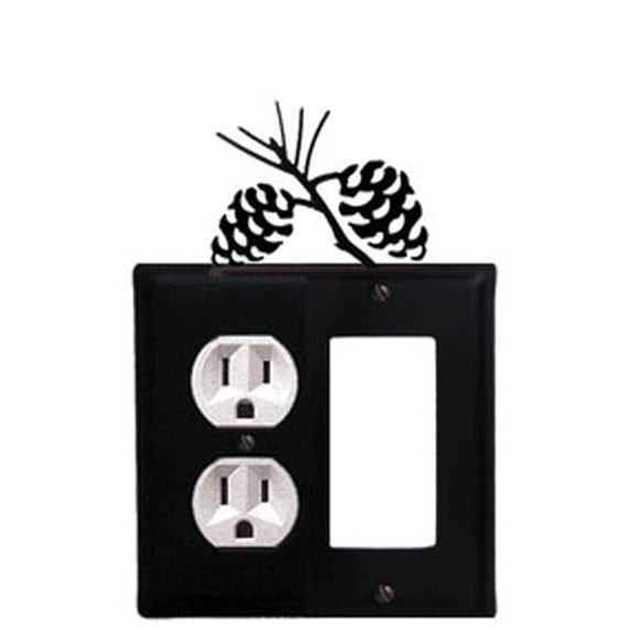 Pinecone Single Outlet CUSTOM Product GFI CUSTOM Product Cover