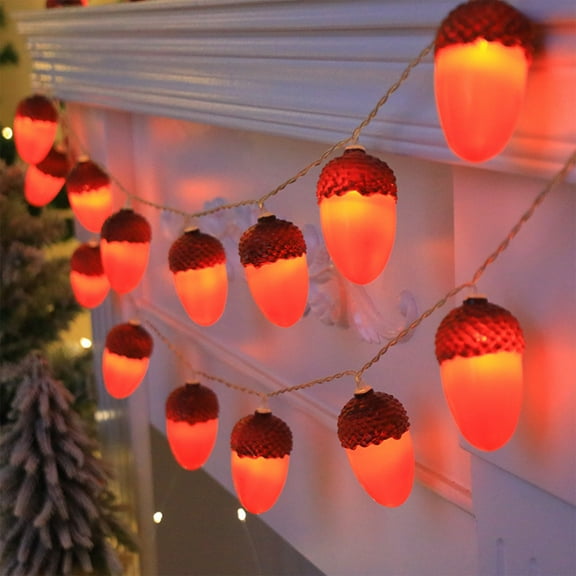 Pinecone String Lights,5ft 10 LED Battery-Powered Fairy Lights,Decorative Hanging Lights for Party Patio Garden,Indoor Outdoor Christmas Holiday Wedding Decor Holiday Gifts