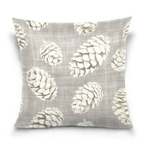 Pinecones Artistic Throw Pillow Covers Couch Pillowcases Decor for Bed Sofa 16" x 16"